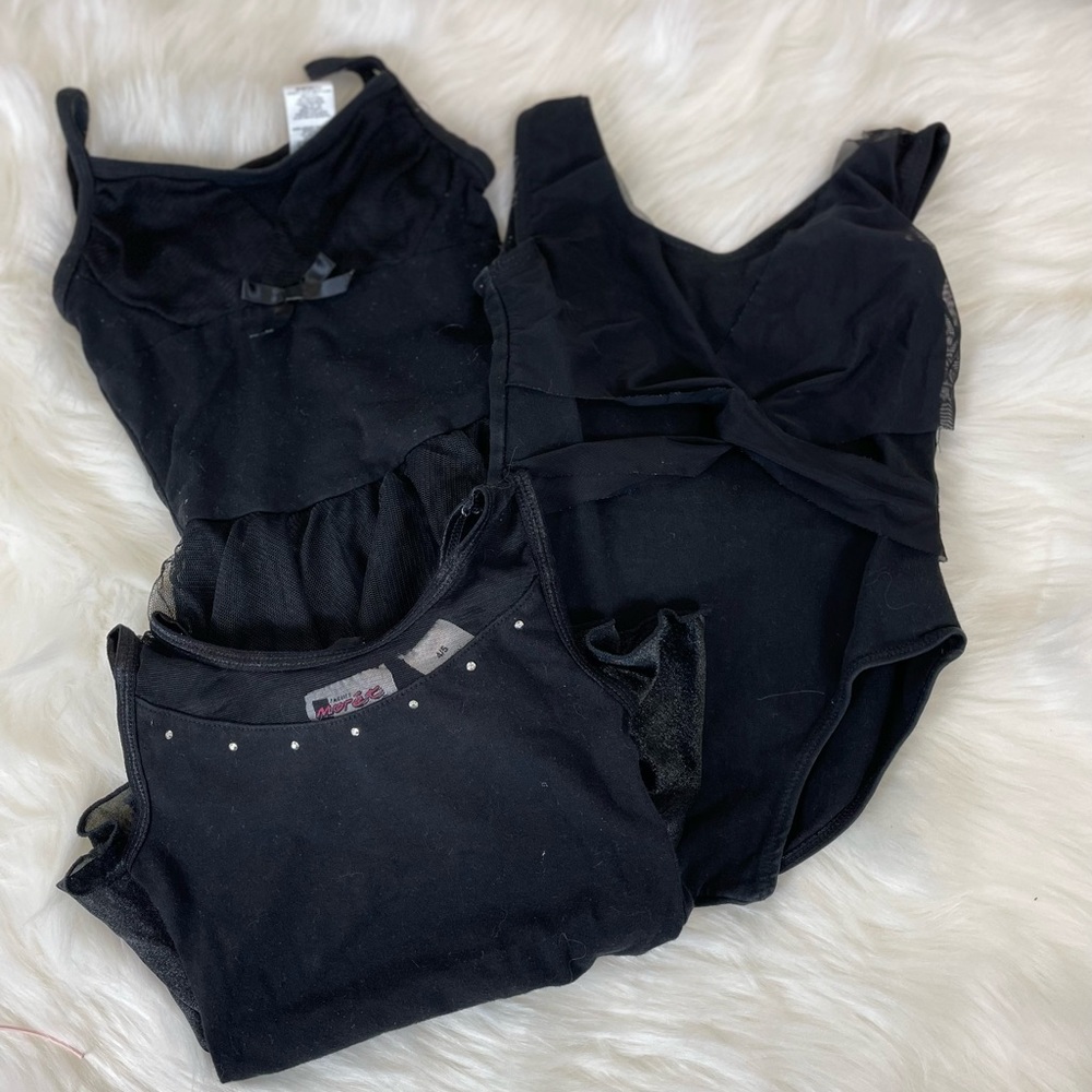 Lot Three Black Dance Leotards